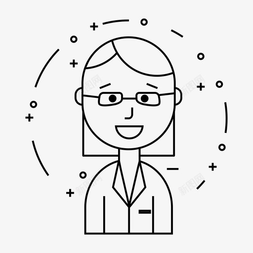 女人成年人医生图标svg_新图网 https://ixintu.com 办公室职员 医生 女人 微笑化身 成年人 现代化身
