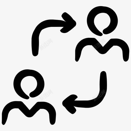 营业额交换交换地点图标svg_新图网 https://ixintu.com 交换 交换位置 交换地点 便利业务第9卷 营业额