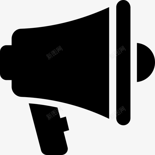 扩音器公告喇叭图标svg_新图网 https://ixintu.com 公告 喇叭 扩音器 网络和通信实心图标
