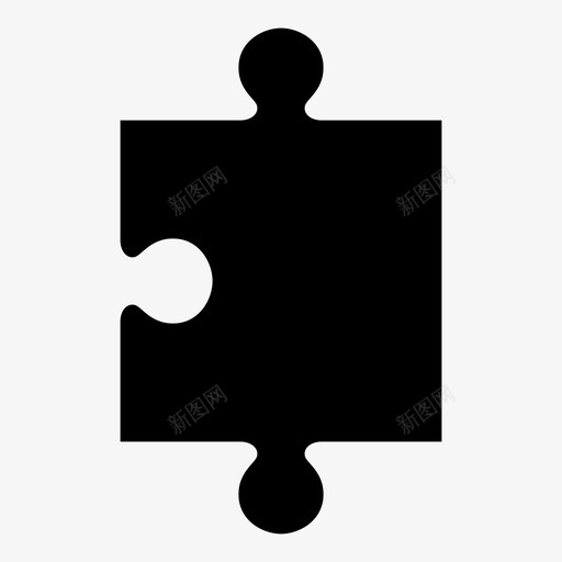 拼图块挑战连接图标svg_新图网 https://ixintu.com 单元 右侧 拼图块 挑战 模块 连接
