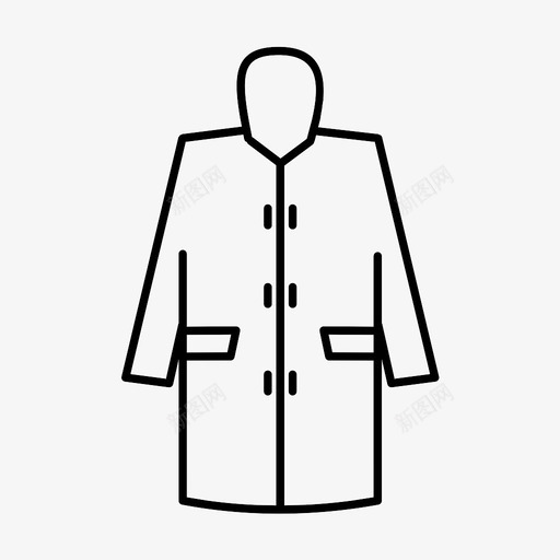 斗篷衣服缝纫图标svg_新图网 https://ixintu.com 斗篷 穿着 缝纫 衣服