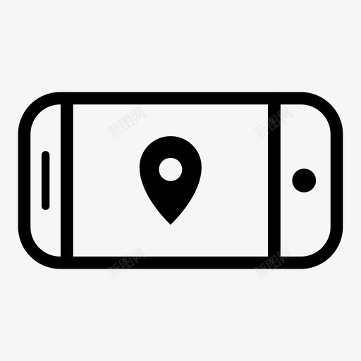 智能手机地图gps景观图标svg_新图网 https://ixintu.com gps 地点 景观 智能手机地图 智能手机景观