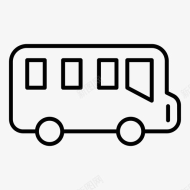 巴士导游旅游图标图标