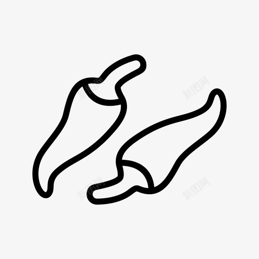 辣椒红辣椒辛辣图标svg_新图网 https://ixintu.com 红辣椒 辛辣 辣椒 食物