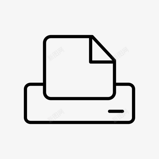 传真机机器纸张图标svg_新图网 https://ixintu.com 传真机 打印机 机器 纸张