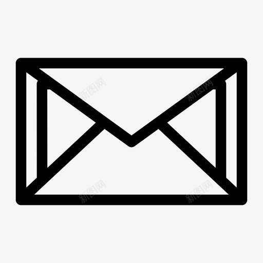 信件封闭式信封图标svg_新图网 https://ixintu.com 信件 信封 封闭式 邮件 邮资