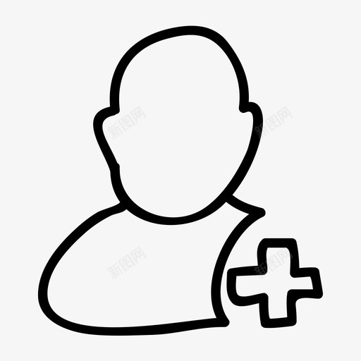 帐户添加加图标svg_新图网 https://ixintu.com 加 安全性 帐户 添加 用户