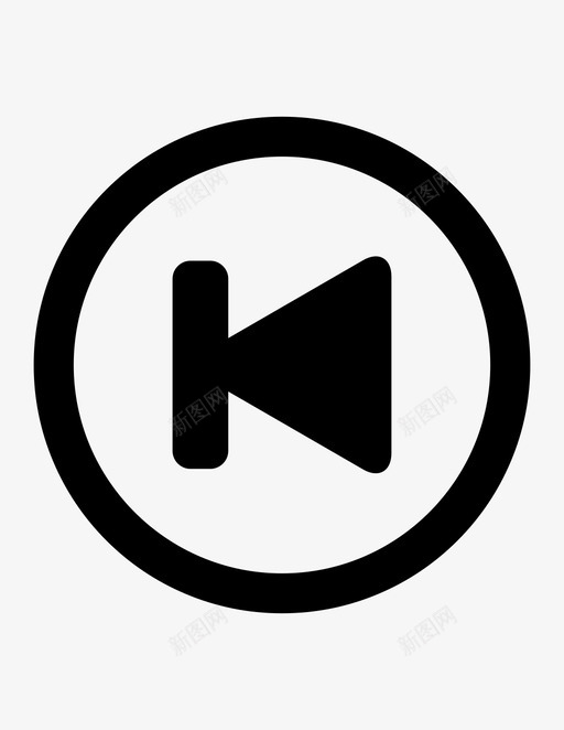 上一个曲目音乐图标svg_新图网 https://ixintu.com 上一个 曲目 音乐
