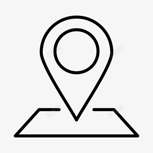 位置定位器地图图标svg_新图网 https://ixintu.com 位置 地图 定位器 针脚位置