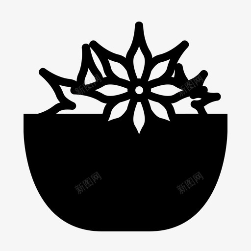 调味碗茴香烹饪图标svg_新图网 https://ixintu.com 厨房调味品 烹饪 茴香 菜肴 调味碗