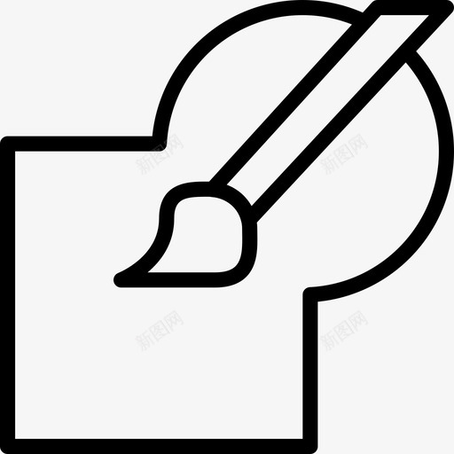斑点腮红工具形图标svg_新图网 https://ixintu.com smashicons设计2轮廓 图形 斑点腮红工具 设计