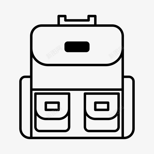 背包包书包图标svg_新图网 https://ixintu.com 书包 包 背包