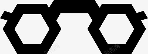 hexa太阳镜眼睛图标svg_新图网 https://ixintu.com hexa太阳镜 眼睛