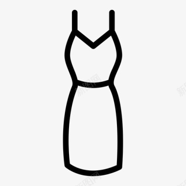 裙子曲线女性图标图标