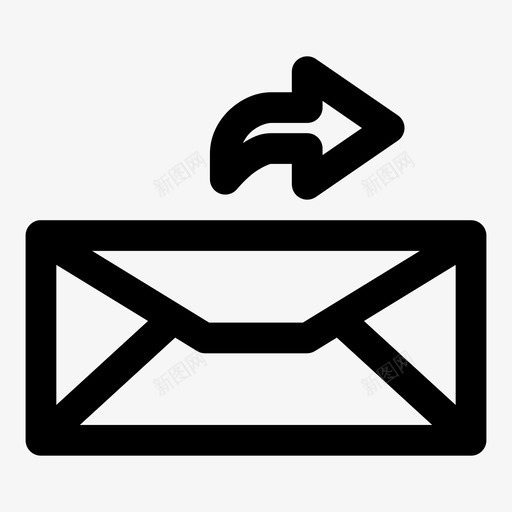 回复电子邮件信封信件图标svg_新图网 https://ixintu.com 信件 信封 发送 回复电子邮件