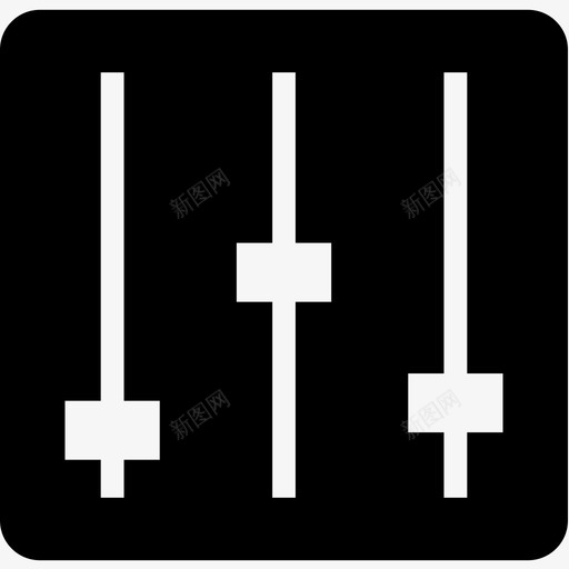 混音器均衡器滑块图标svg_新图网 https://ixintu.com 均衡器 混音器 滑块 音乐剧