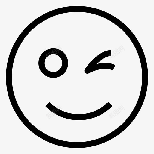 情感表情符号本质图标svg_新图网 https://ixintu.com 微笑 情感 情绪线图标 感觉 本质 脸 表情符号