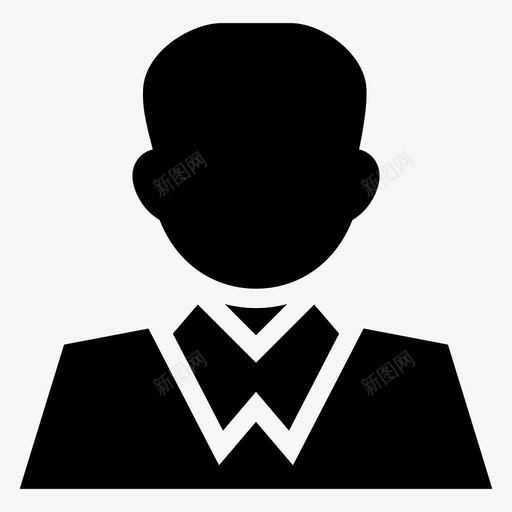 学生头像男图标svg_新图网 https://ixintu.com 人 头像 头像字形图标 学生 用户 男