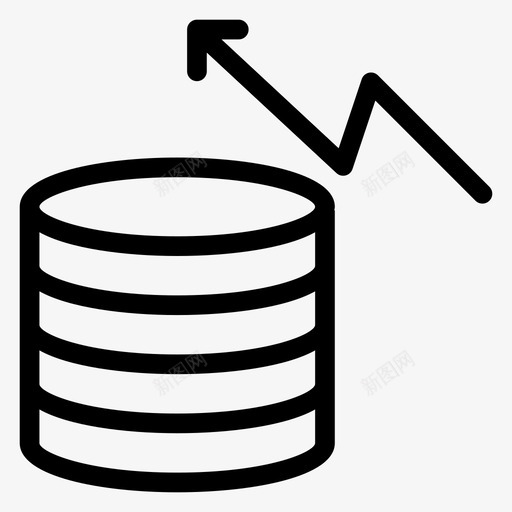 金融银行现金图标svg_新图网 https://ixintu.com 现金 硬币 美元 货币 金融 银行 银行和金融额度