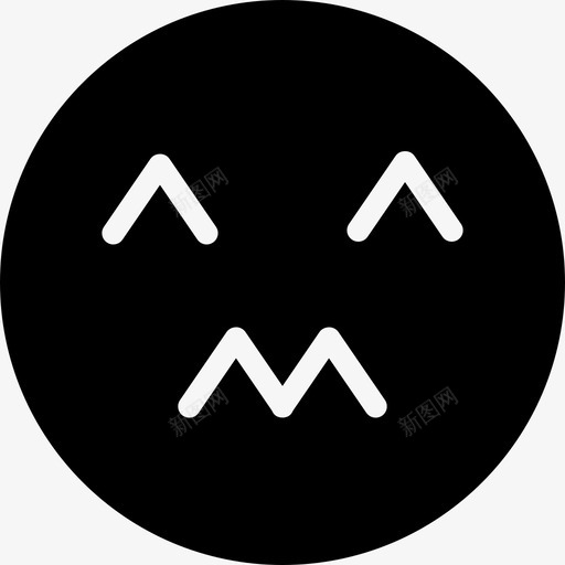 笑表情可爱开心图标svg_新图网 https://ixintu.com 可爱 开心 笑表情 表情填充