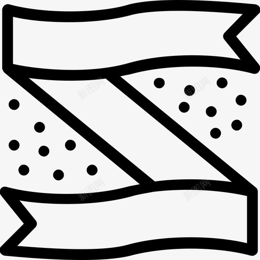 围巾头巾时尚图标svg_新图网 https://ixintu.com 偷 围巾 头巾 时尚 派对和庆祝线图标