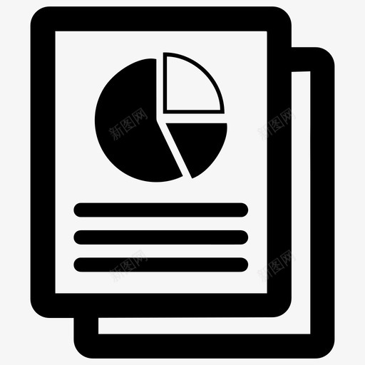 业务报告分析图表图标svg_新图网 https://ixintu.com 业务报告 业务计划管理 分析 图表 统计