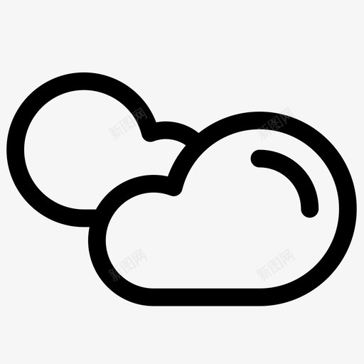 云天空天气图标svg_新图网 https://ixintu.com 云 天气 天空