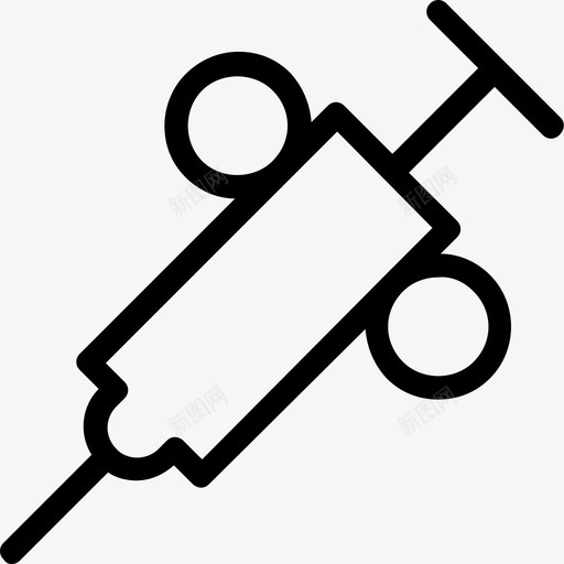 注射静脉注射注射器图标svg_新图网 https://ixintu.com 医疗线图标 注射 注射器 疫苗 静脉注射