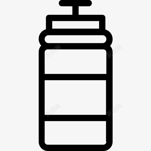 水瓶饮料瓶运动瓶图标svg_新图网 https://ixintu.com 医疗线图标 水瓶 运动瓶 饮料瓶