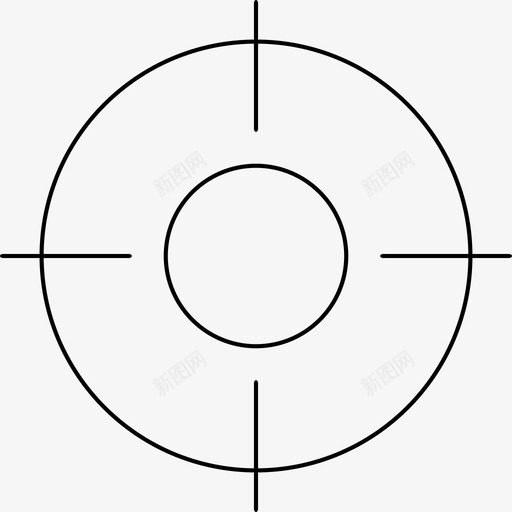 十字准星成功目标图标svg_新图网 https://ixintu.com 十字准星 成功 教育瘦 目标