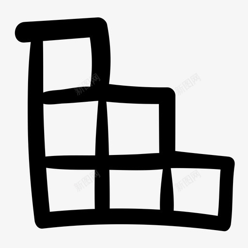 楼梯柜涂鸦架子图标svg_新图网 https://ixintu.com 储藏室 架子 楼梯柜 涂鸦 涂鸦网页设计设备