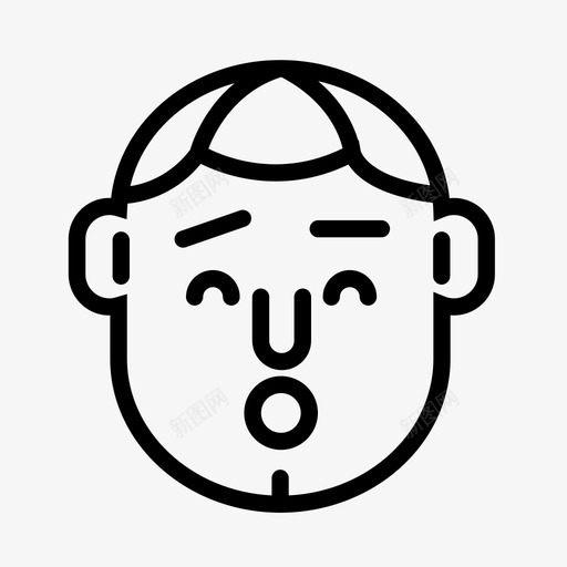 可爱可爱的脸情感图标svg_新图网 https://ixintu.com 化身笑脸 可爱 可爱的脸 快乐 情感