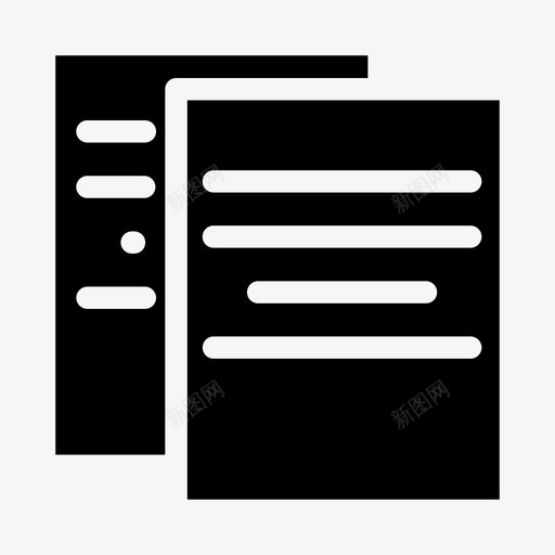 文件副本纸张图标svg_新图网 https://ixintu.com 副本 文件 纸张