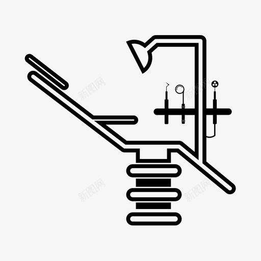 牙科椅临床口腔图标svg_新图网 https://ixintu.com 临床 口腔 牙科椅