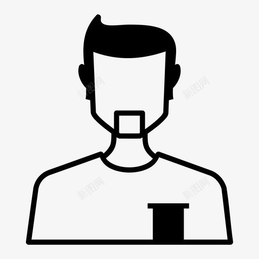 演员艺术家名人图标svg_新图网 https://ixintu.com 人 名人 模特 演员 艺术家 面孔
