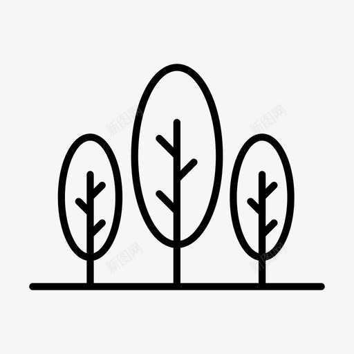 绿色植物生态森林图标svg_新图网 https://ixintu.com 树木 森林 生态 绿色植物 自然