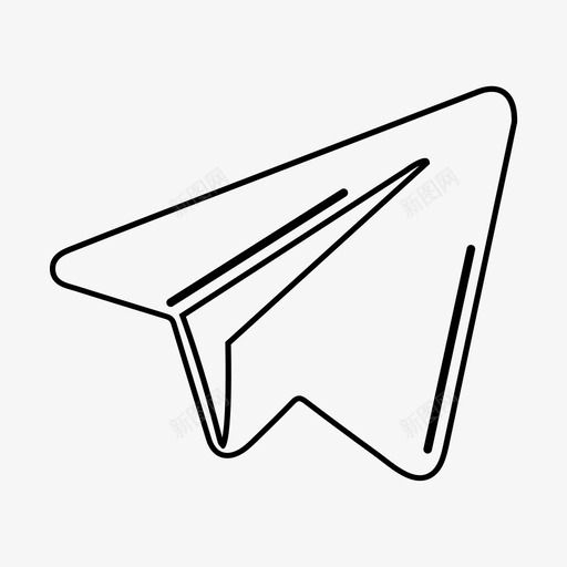 纸飞机飞机飞行图标svg_新图网 https://ixintu.com 发送 纸飞机 飞机 飞行