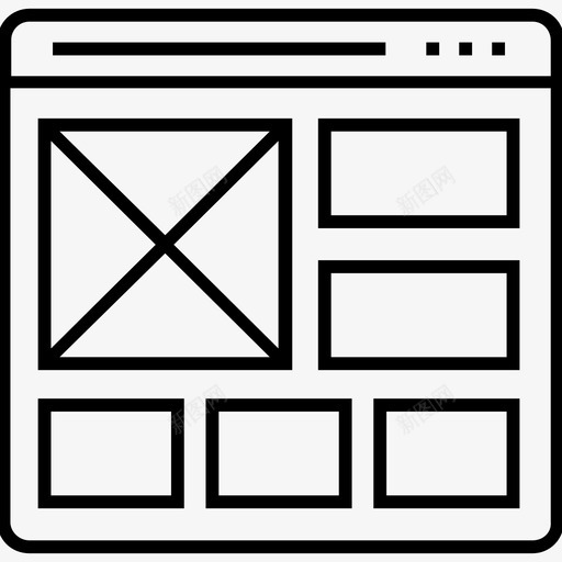 时间线布局网格模板图标svg_新图网 https://ixintu.com 1400网页和搜索引擎优化平面线图标 时间线布局 模板 网格 网页布局