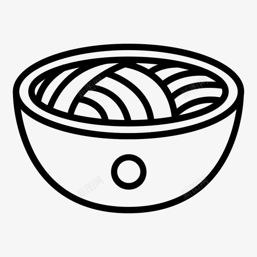 面条食物图标svg_新图网 https://ixintu.com 面条 食物