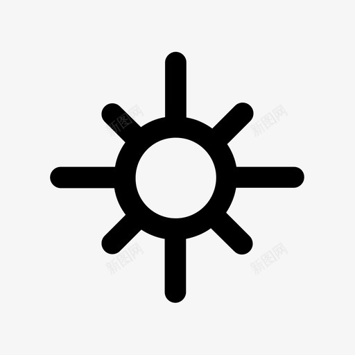 太阳明亮光亮图标svg_新图网 https://ixintu.com 光亮 太阳 明亮 闪耀