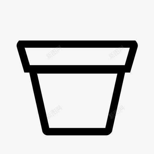 花盆花园园艺图标svg_新图网 https://ixintu.com 园艺 室内植物 植物 花园 花盆