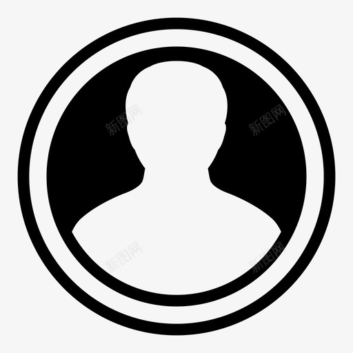 用户头像男图标svg_新图网 https://ixintu.com 个人资料 人 人矢量图标 化身 头像 用户 男