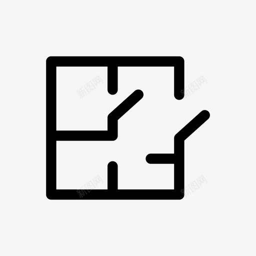 平面图公寓图标svg_新图网 https://ixintu.com 公寓 平面图 房地产业务 方案 设计