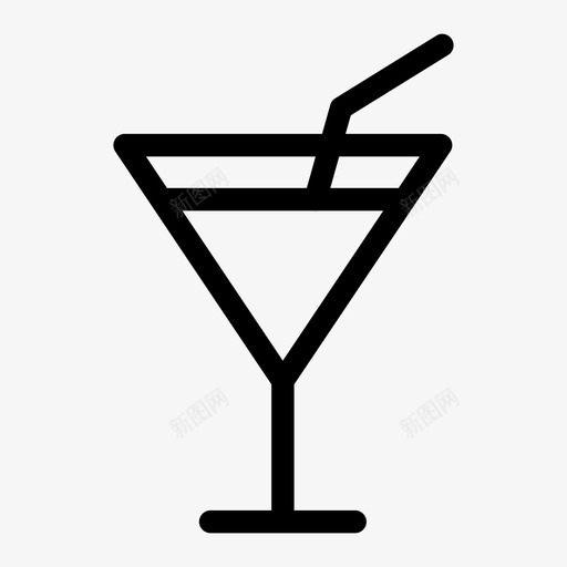 鸡尾酒杯鸡尾酒饮料果汁图标svg_新图网 https://ixintu.com 果汁 鸡尾酒杯 鸡尾酒饮料