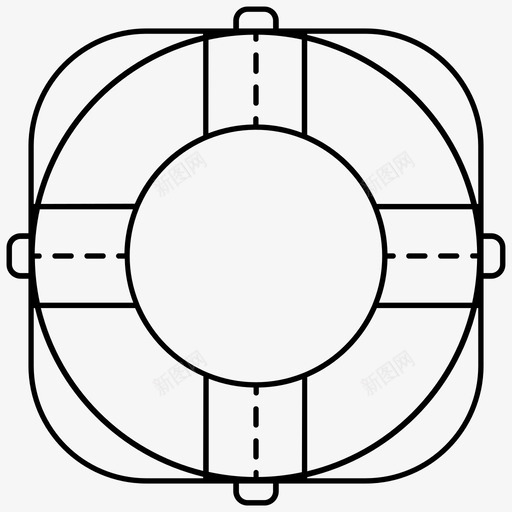 救生员海洋安全图标svg_新图网 https://ixintu.com 安全 救生员 海洋 船