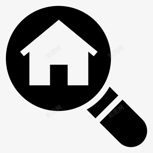 买房建筑房产图标svg_新图网 https://ixintu.com 买房 寻找 建筑 房产 房地产 银行金融符号图标