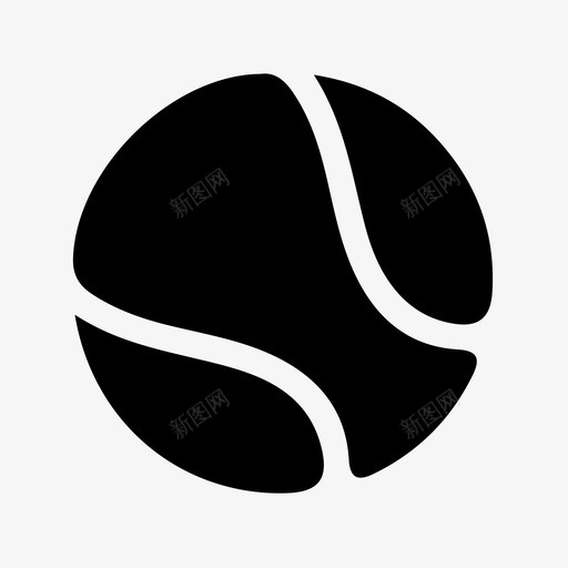 网球球游戏图标svg_新图网 https://ixintu.com 游戏 球 网球 运动