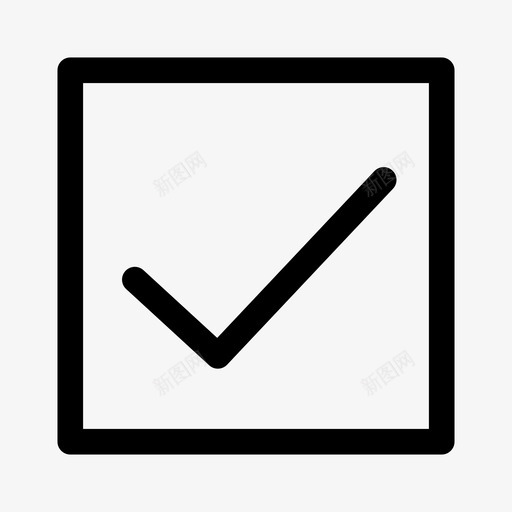 完成复选标记复选框图标svg_新图网 https://ixintu.com 复选标记 复选框 完成