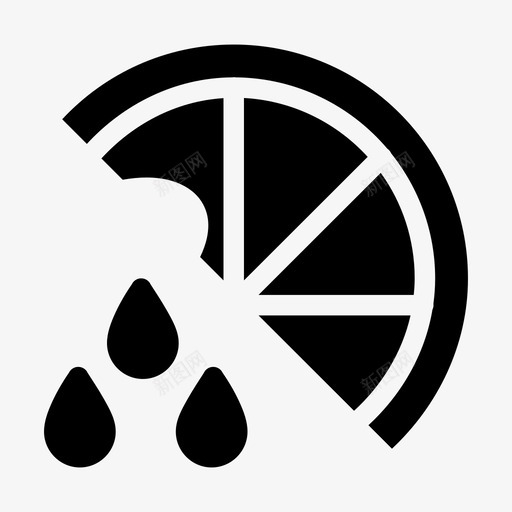橘子片柠檬片青柠片图标svg_新图网 https://ixintu.com 柠檬片 橘子片 青柠片