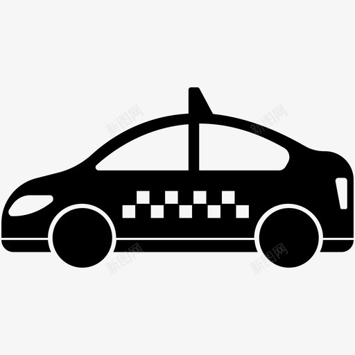 出租车出租车服务交通图标svg_新图网 https://ixintu.com 交通 出租车 出租车服务 车辆